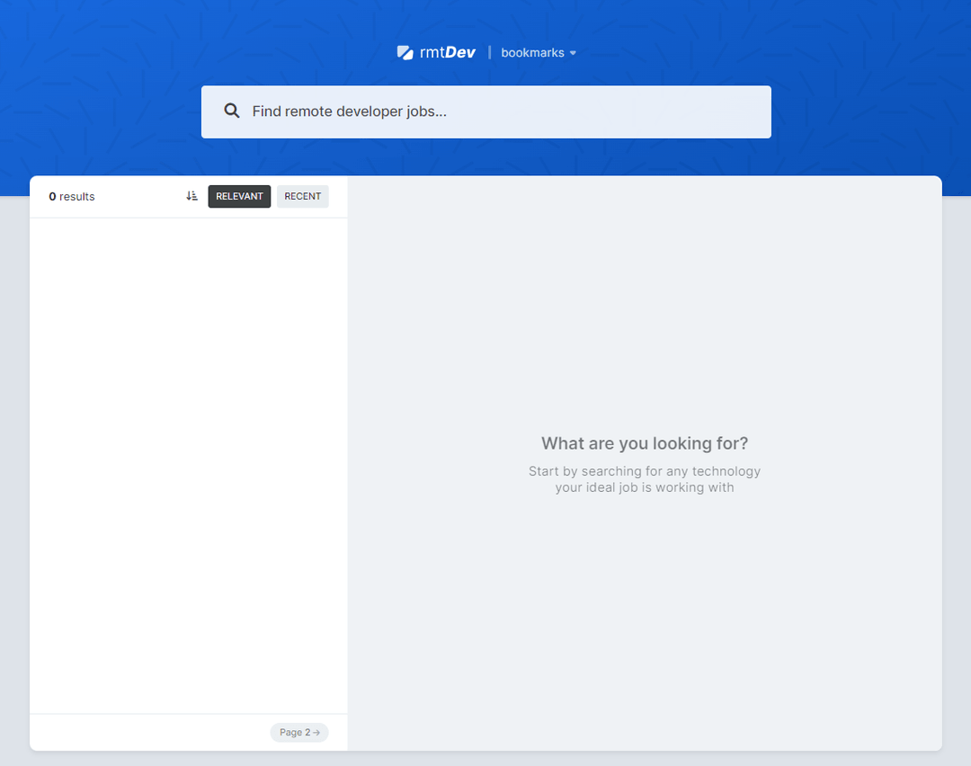 Screenshot of rmtDev project